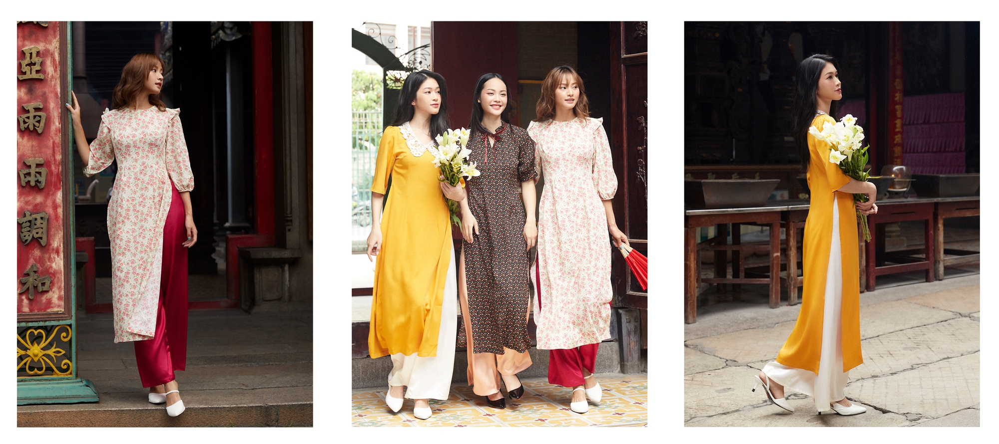 Gợi ý những mẫu áo dài tôn dáng, cực hợp cho nàng diện Tết - Ảnh 3. Gợi ý những mẫu áo dài tôn dáng, cực hợp cho nàng diện Tết - Ảnh 3.