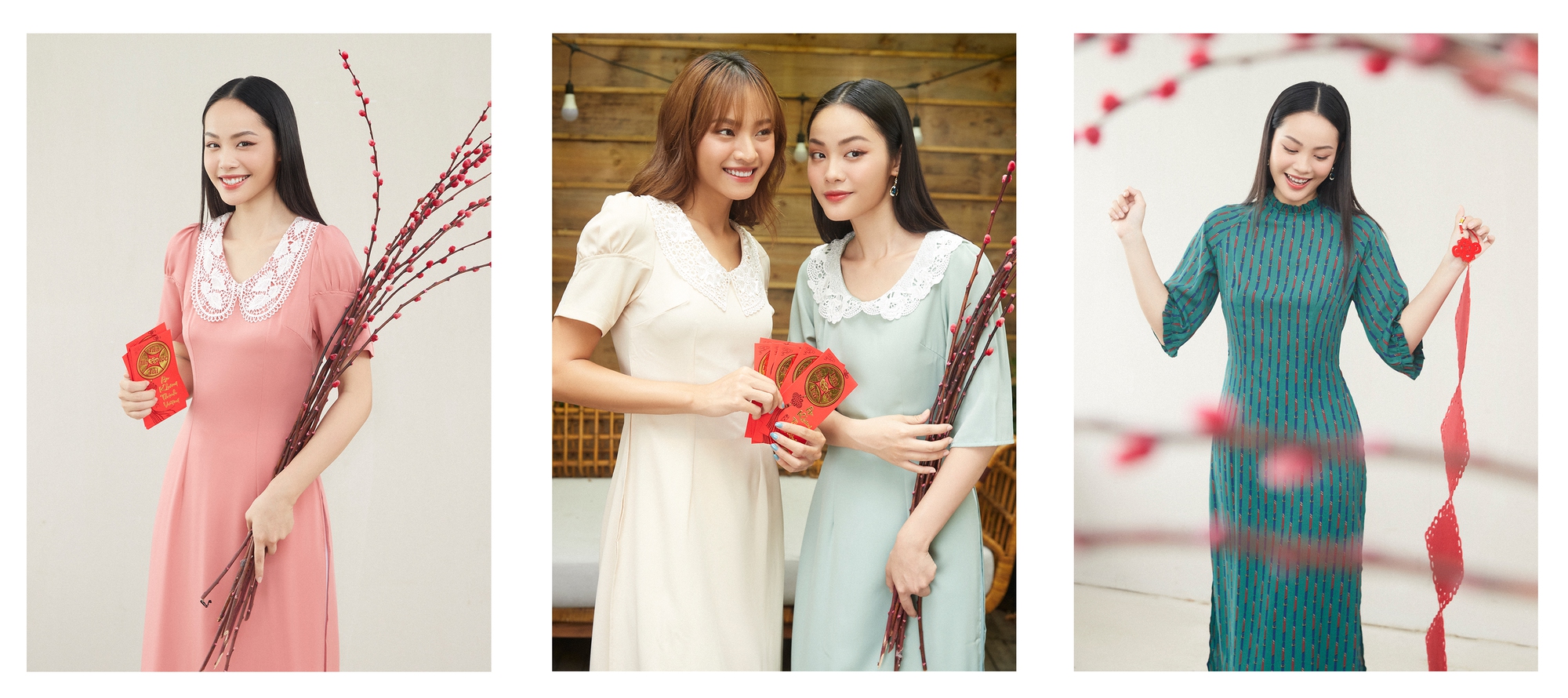 Gợi ý những mẫu áo dài tôn dáng, cực hợp cho nàng diện Tết - Ảnh 4. Gợi ý những mẫu áo dài tôn dáng, cực hợp cho nàng diện Tết - Ảnh 4.