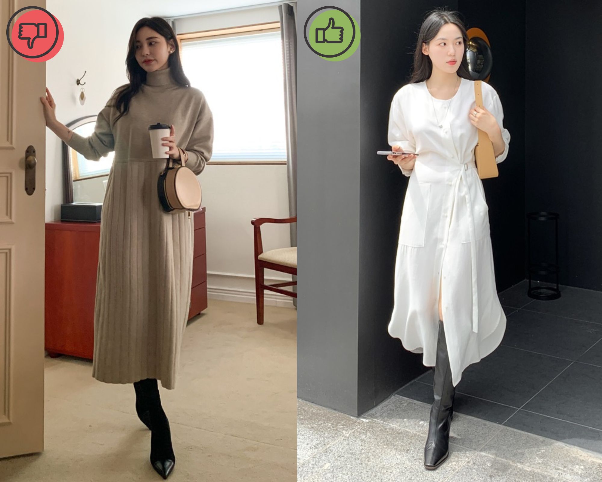 Trang phục mùa đông sẽ 'dìm dáng' người mặc - Ảnh 3. Trang phục mùa đông sẽ 'dìm dáng' người mặc - Ảnh 3.